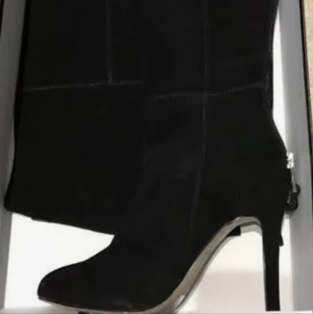 Tall suede boots